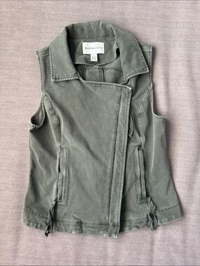 Marrakech Olive Utility Vest — Women’s Sleeveless Tunic